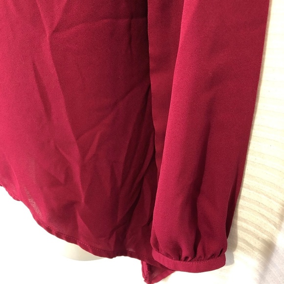 JUICY COUTURE Cherry Red High Low Beaded Top ~sz M - Picture 4 of 8